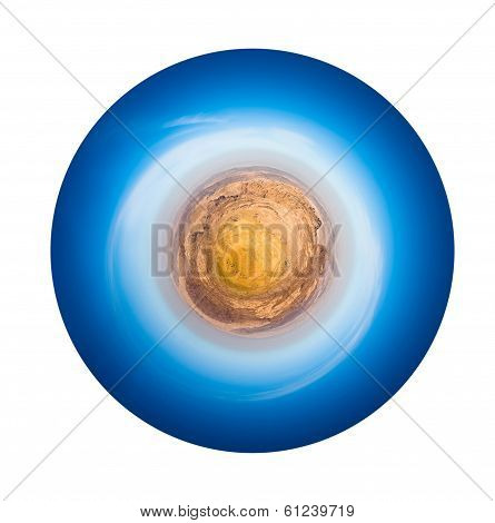 Spherical View Of High Mountains In Jordan