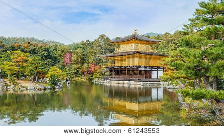 Kinkakuji - The Golden Temple Pavilion in Kyoto