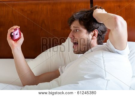 Late Man In Bed