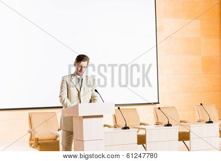 male speaker