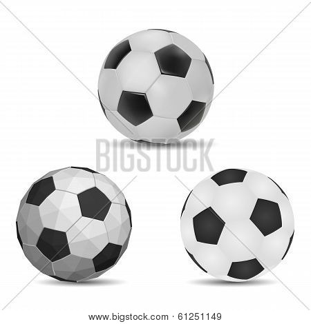 Three style ball vector