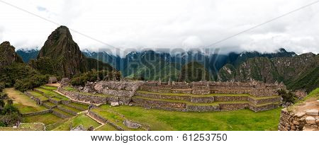 Machu Picchu Main Square And The Group Of The Three Doorways