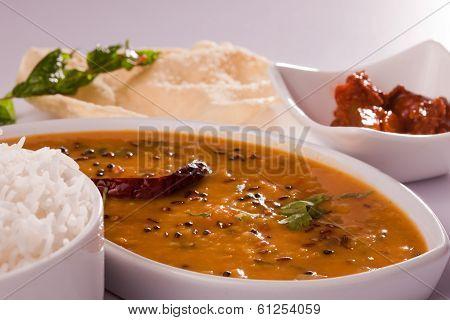 Tuvar Dal With Rice.