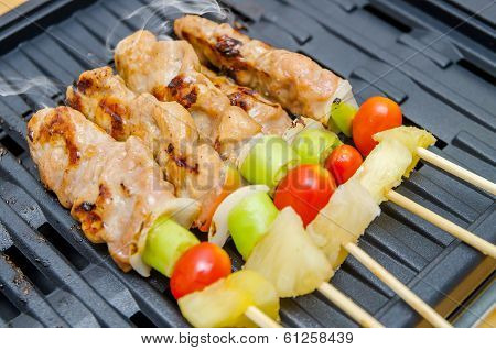 Closeup Grilling Barbecue