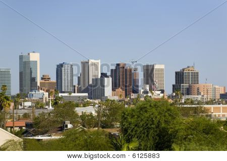 Centrum af byen Phoenix, Az