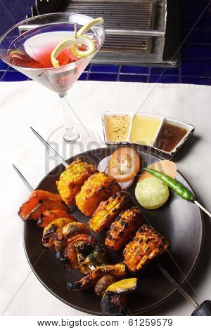 Barbecue Kebab Platter