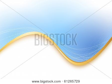 Blue Transparent Background Gold Border