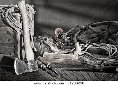 Still Life With Old Tools