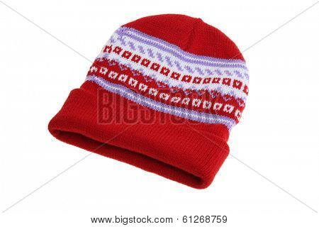 Knitt cap cutout on white background