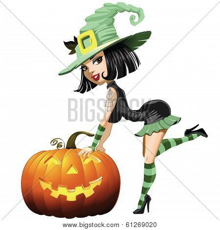 Witch Girl Isolated