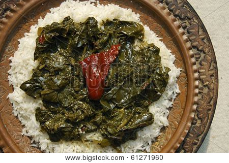 Haak Kashmir spinach from India