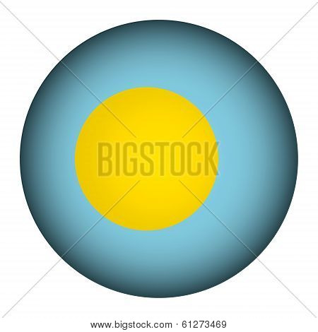 Palau Flag Button.