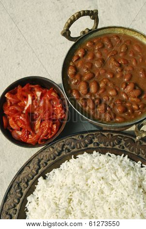 Red kidney beans curry from India