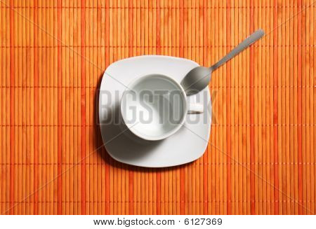 Coffecup mit Löffel