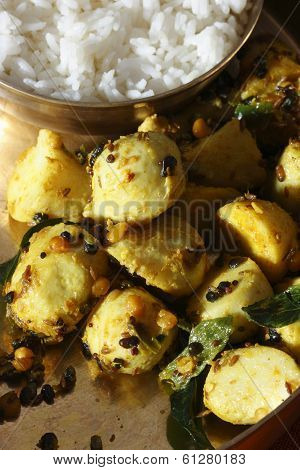 Chama dumpala Pulusu or Colocasia curry