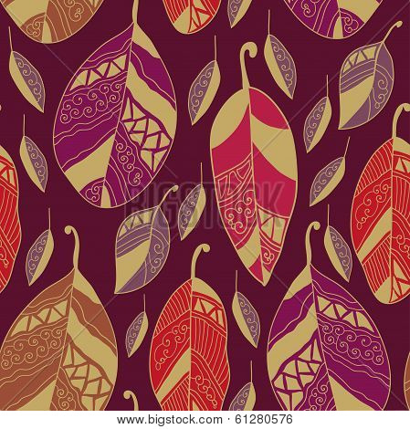 Leaf Pattern.leaf Background. Autumn Seamless Pattern