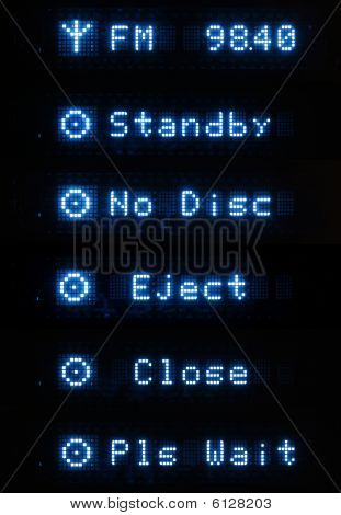 Anzeigen der Meldungen auf dvd-player