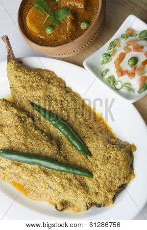 Hilsa or Ilish Mach a Fish Dish from India