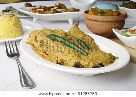 Hilsa or Ilish Mach a Fish Dish from India