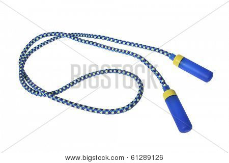 child's jump rope on white 