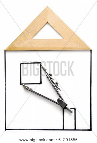 The drawn house