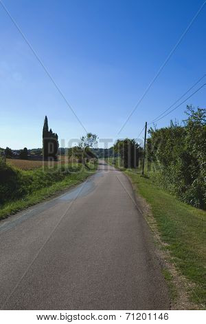 Empty rural road