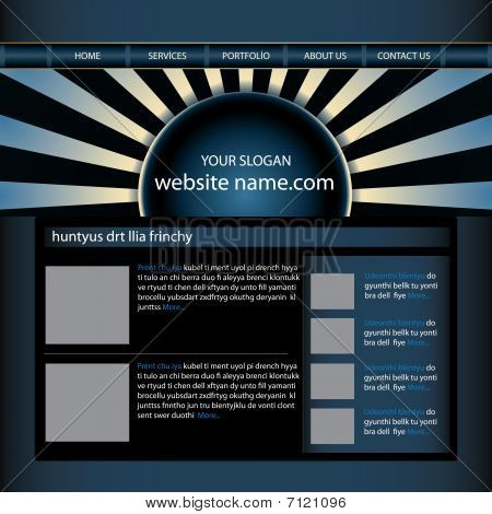 Modello di sito Web design