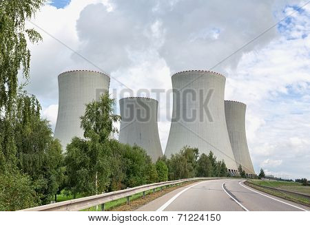 Nuclear power plant Temelin in the Czech Republic in Europe