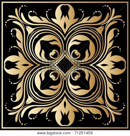 Vector Gold Ornament.