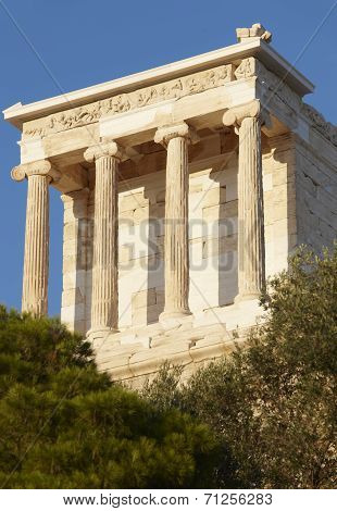 Acropolis Of Athens. Temple Of Athena Nike. Greece