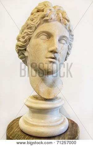 Head Of Apollo, Museum In Roman Forum, Rome, Italy