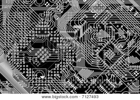 Elektronicznych monochromatyczny czarny białe tło