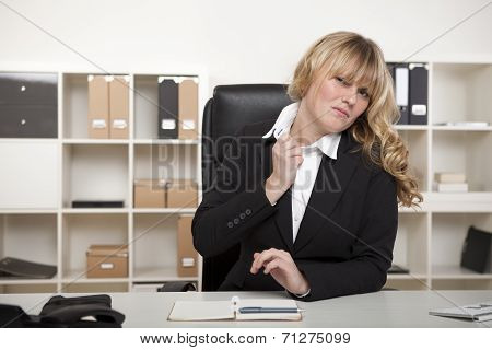 Businesswoman Under Stress