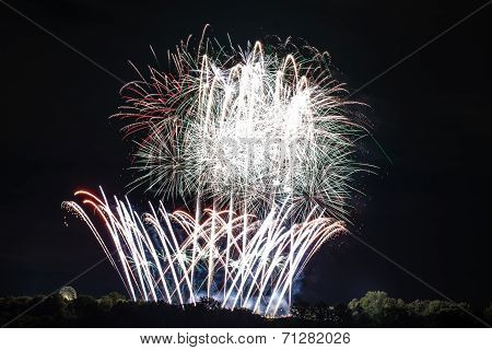 Beautiful colorful fireworks