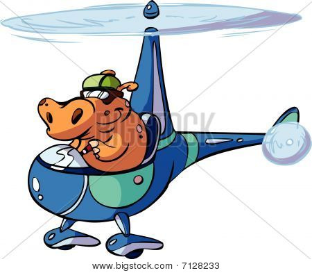 Helicopter hippo