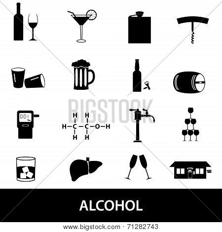 Alcohol Icons Set Eps10