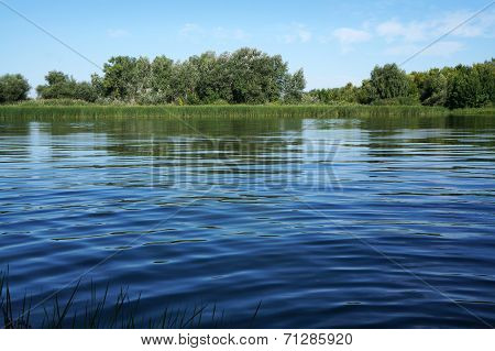 River Chagan In Kazakhstan, Summer
