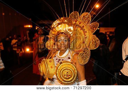 Queen of the J'ouvert in costume