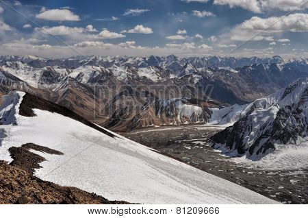 Mountain Peaks In Tajikistan