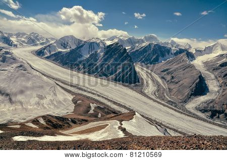 Fedchenko Glacier In Tajikistan