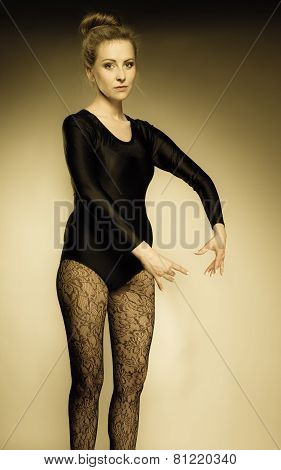 Graceful Woman Ballet Dancer