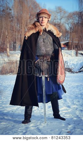 Old Russian Warrior Historical Reconstructor
