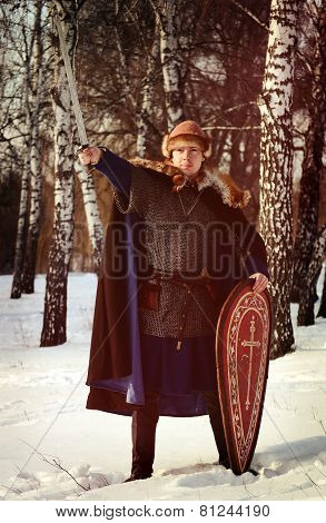 Old Russian Warrior Historical Reconstructor