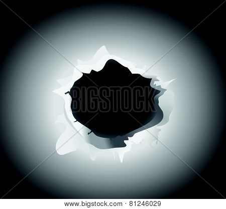bullet hole vector illustration
