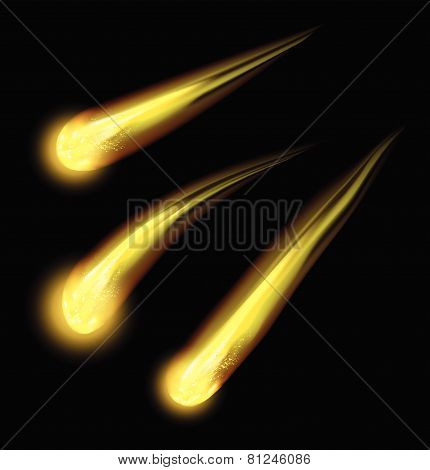 comet vector background
