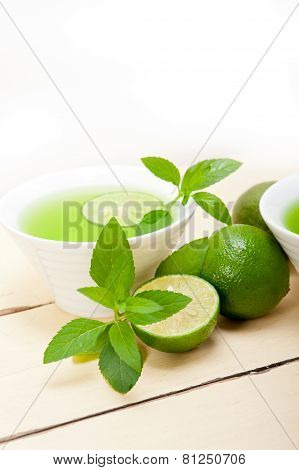 Mint Infusion Tea Tisane With Lime