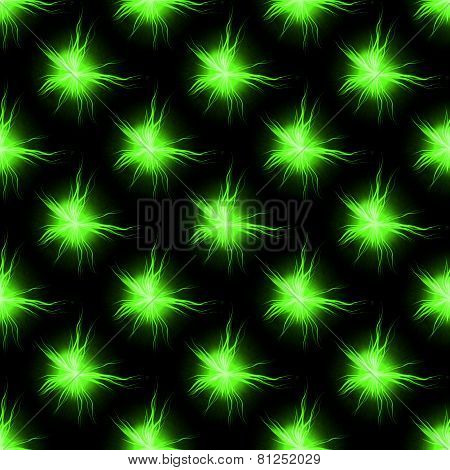 Green abstract seamless plasmatic pattern