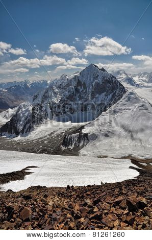 Mountain Peaks In Pamir