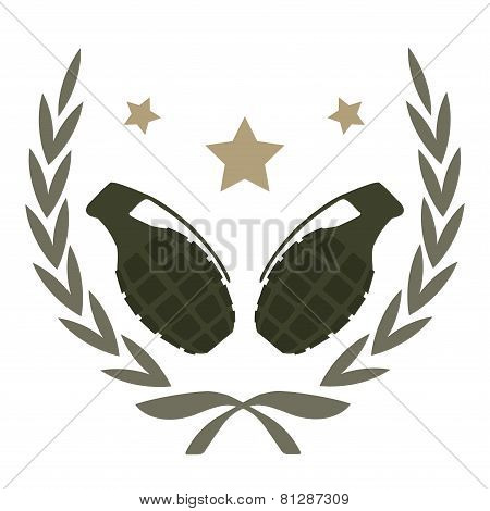 2 Granades Logo. No Outline