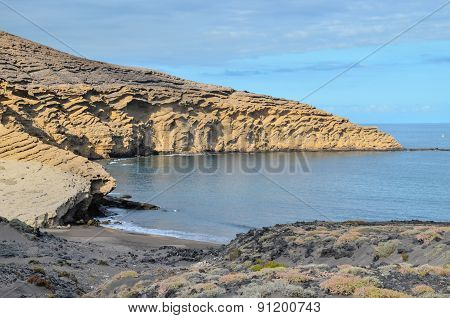 Volcanic Rock Basaltic Formation in Gran Canaria